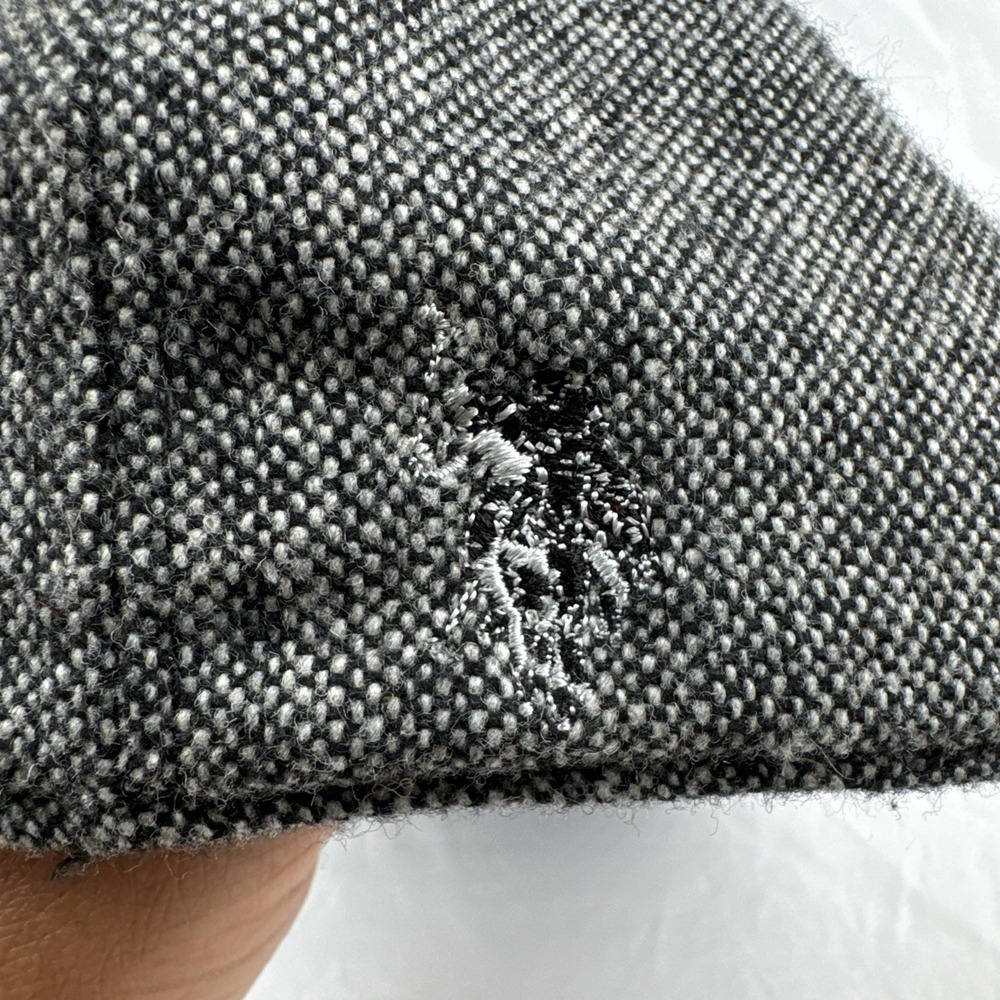 U.S. Polo Assn Gray Tweed Ivy Newsboy Driver Flat Cap Hat S/M - Picture 4 of 9